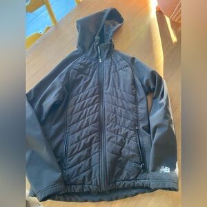 Women’s New Balance Black Quilted Windbreaker Jacket Small